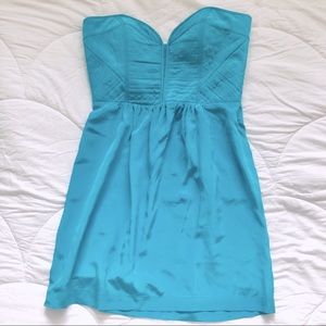 Twelfth Street - Aqua quilted sweetheart dress